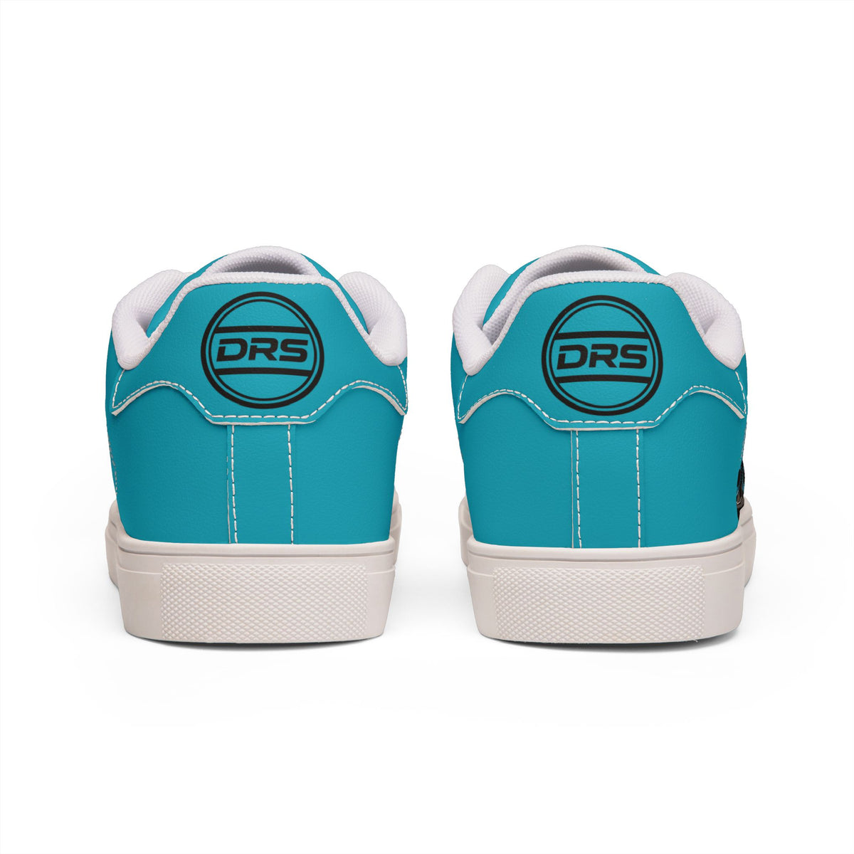 Cyan 2JZ GTE — Men's Low-Top Leather Sneakers