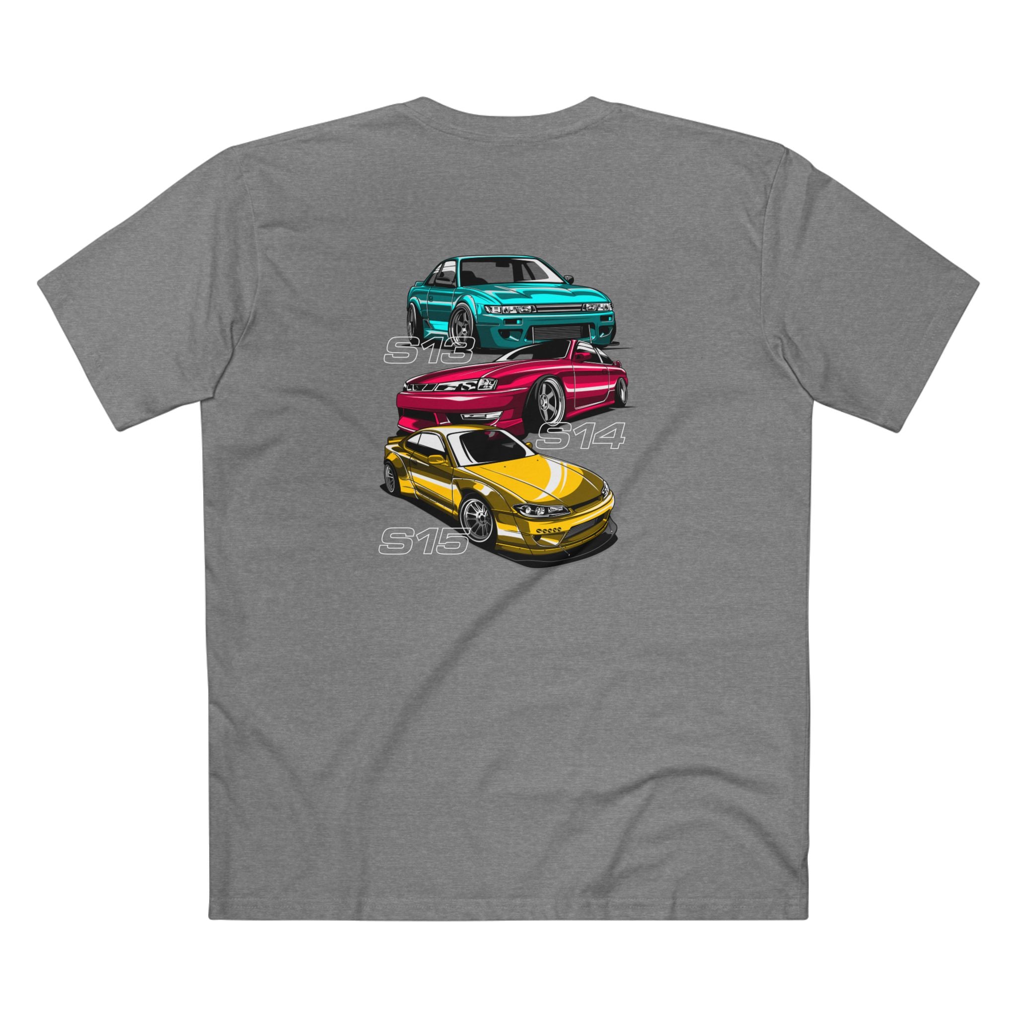 Retro JDM Skyline Tee — Stacked Car Graphic Shirt