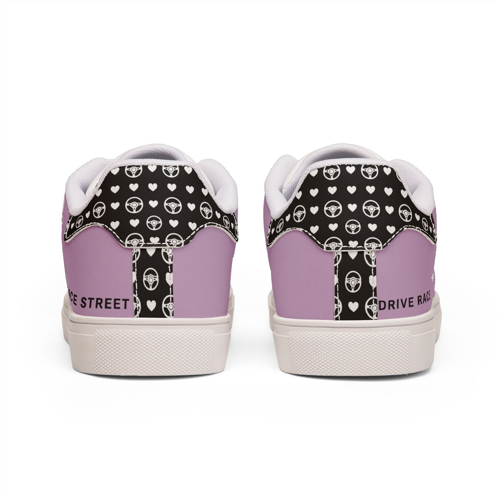 Lilac "DOPE" Women's Street Skate Low-Top Sneakers