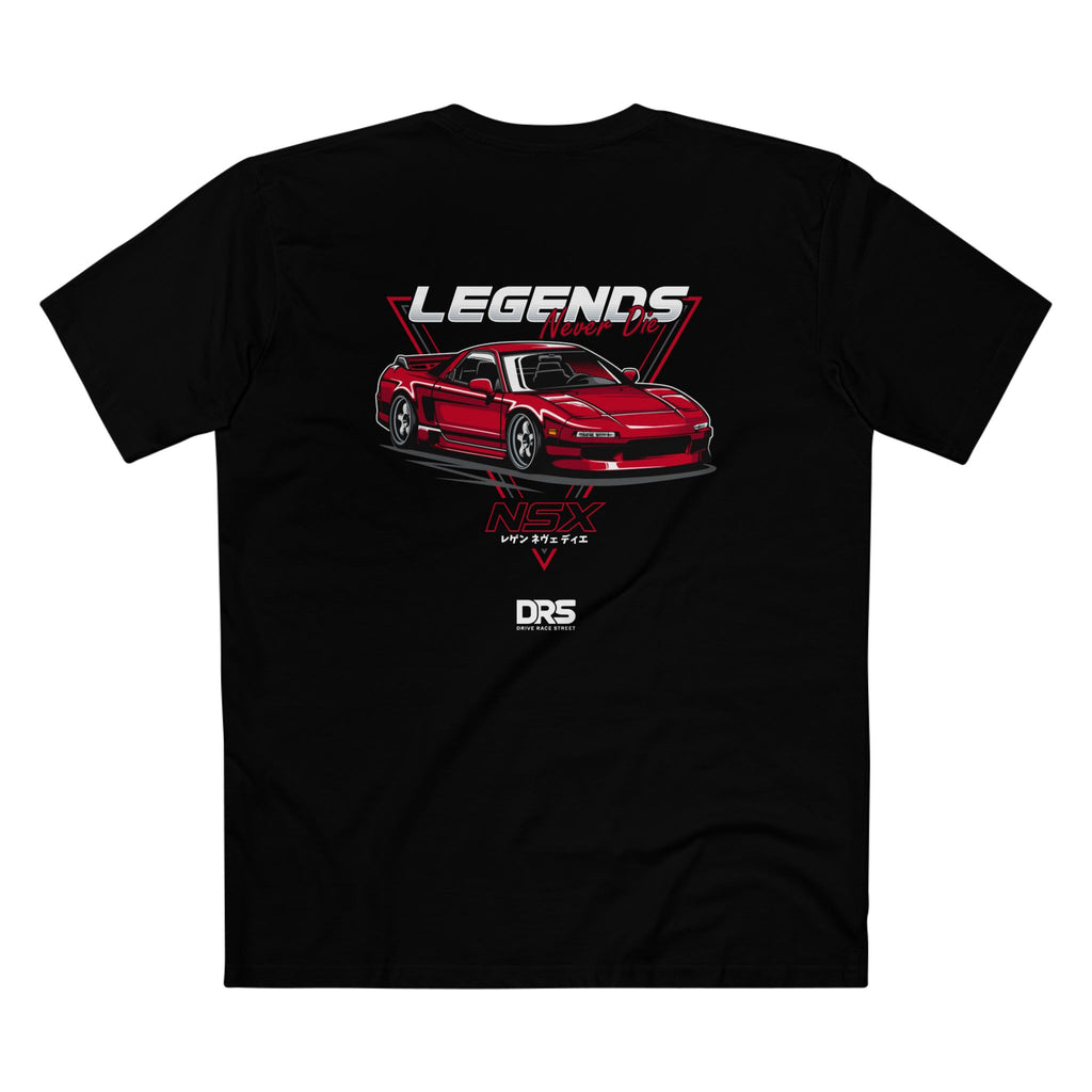 Legends Red Sports Car Tee — Retro Racing Graphic Shirt