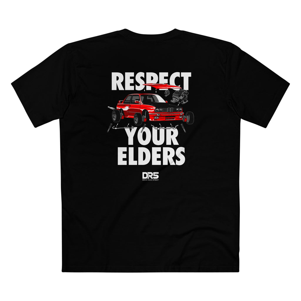 Respect Your Elders Tee — Vintage Drag Car Graphic T‑Shirt