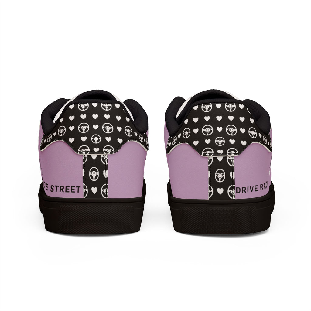 Lilac "DOPE" Women's Street Skate Low-Top Sneakers