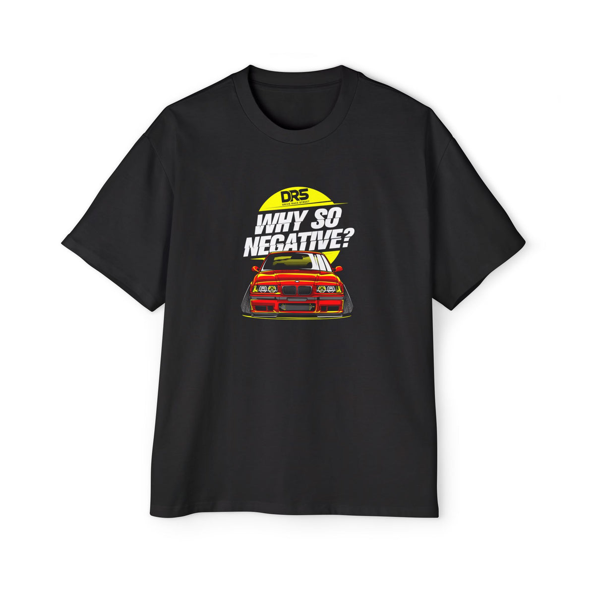 'Why so Negative' Oversized Racing Tee