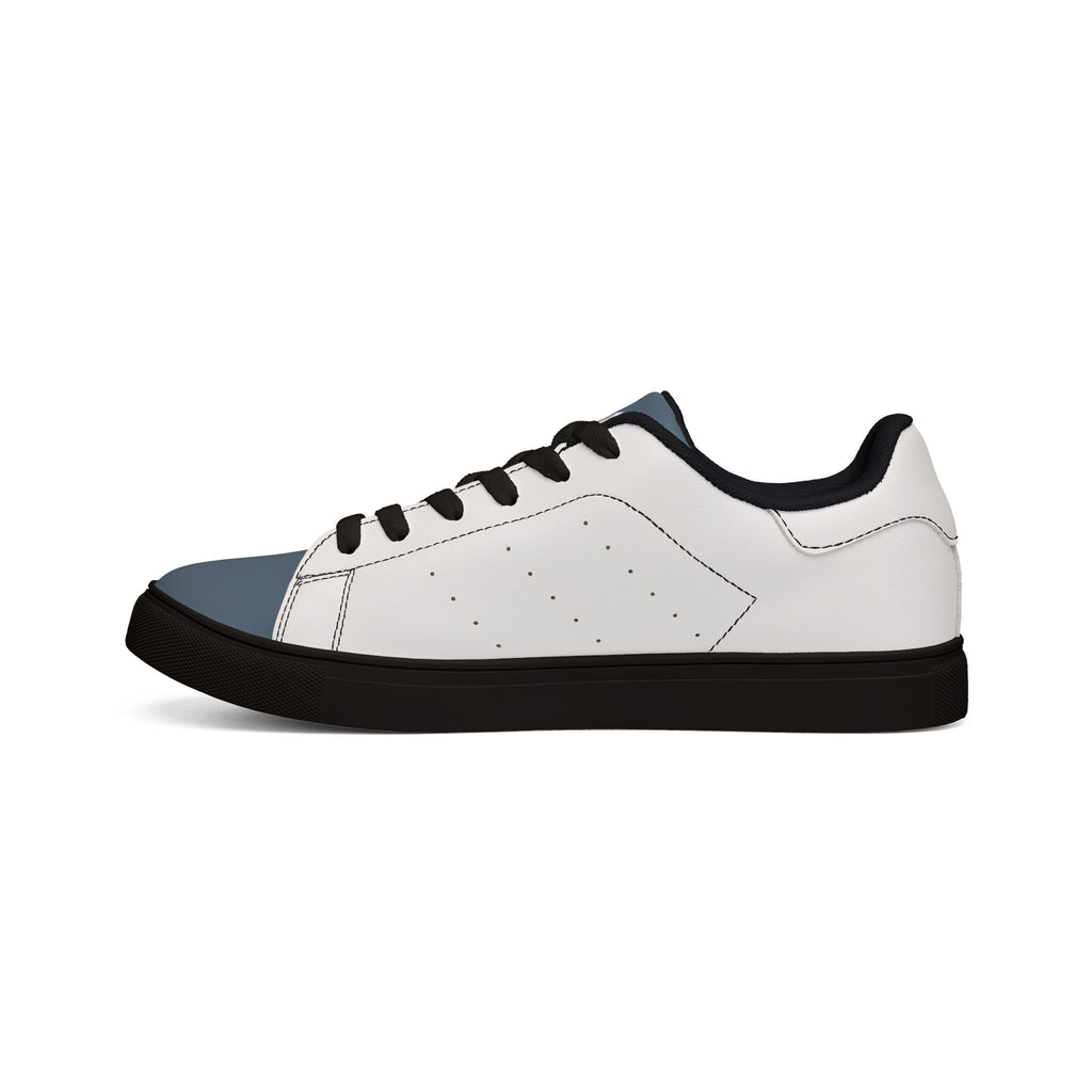 Double Wheel Graphic — Men's Leather Low-Top Sneakers