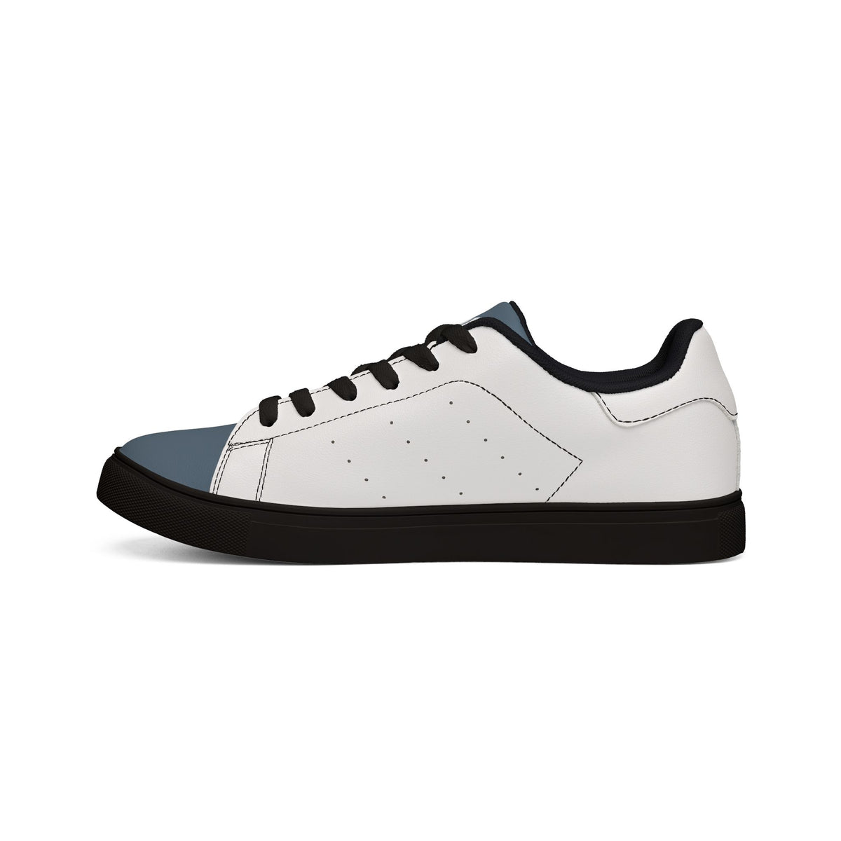 Double Wheel Graphic — Men's Leather Low-Top Sneakers