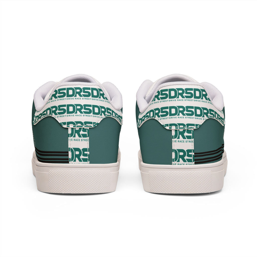 Petrol Teal Men's Low-Top Leather Sneakers