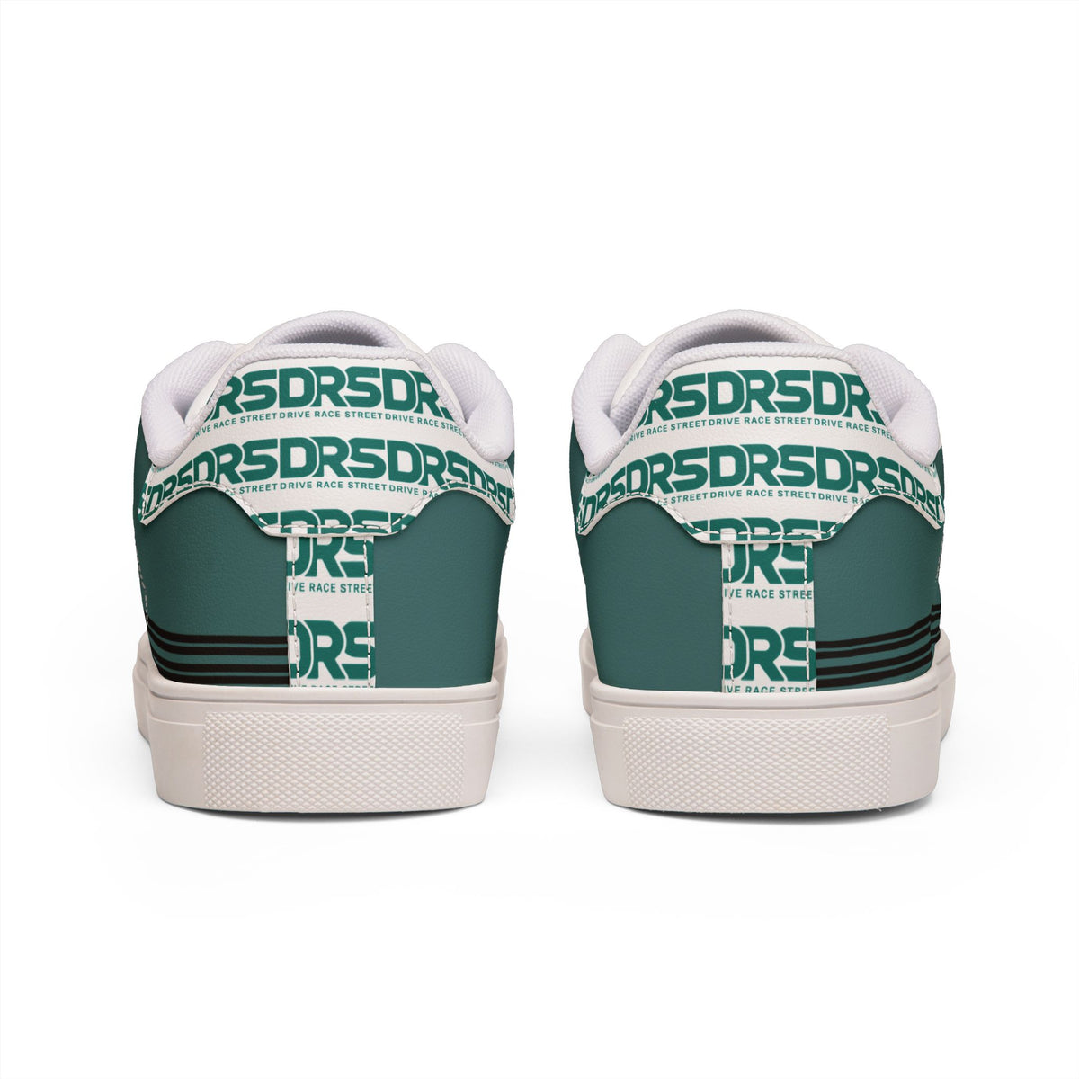 Petrol Teal Men's Low-Top Leather Sneakers