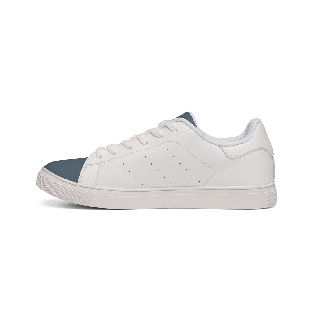 Double Wheel Graphic — Men's Leather Low-Top Sneakers