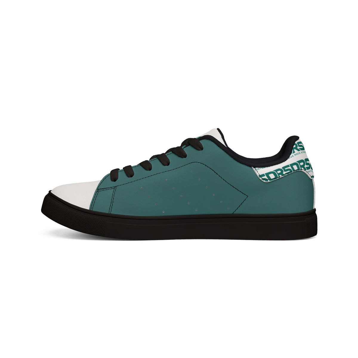 Petrol Teal Men's Low-Top Leather Sneakers