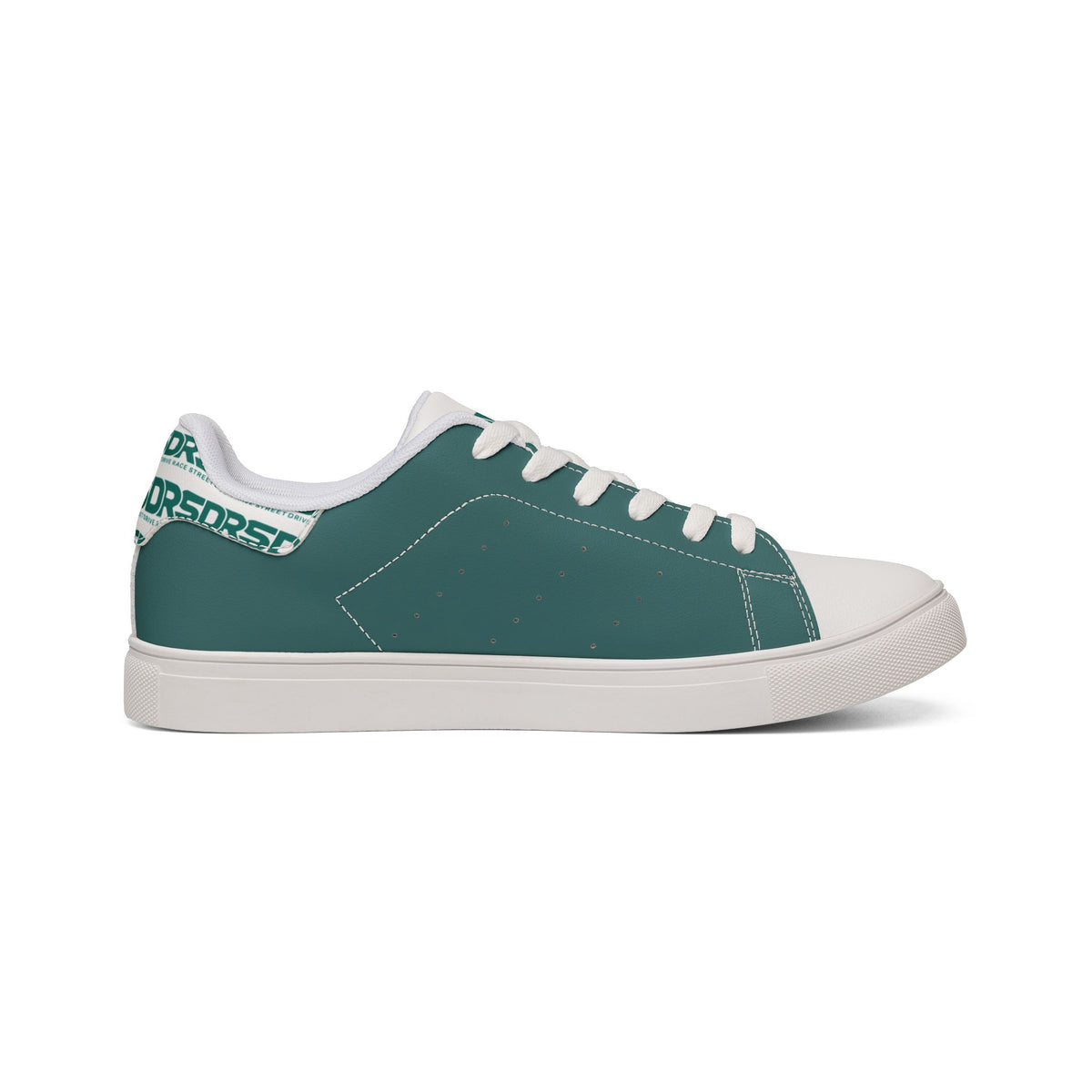 Petrol Teal Men's Low-Top Leather Sneakers