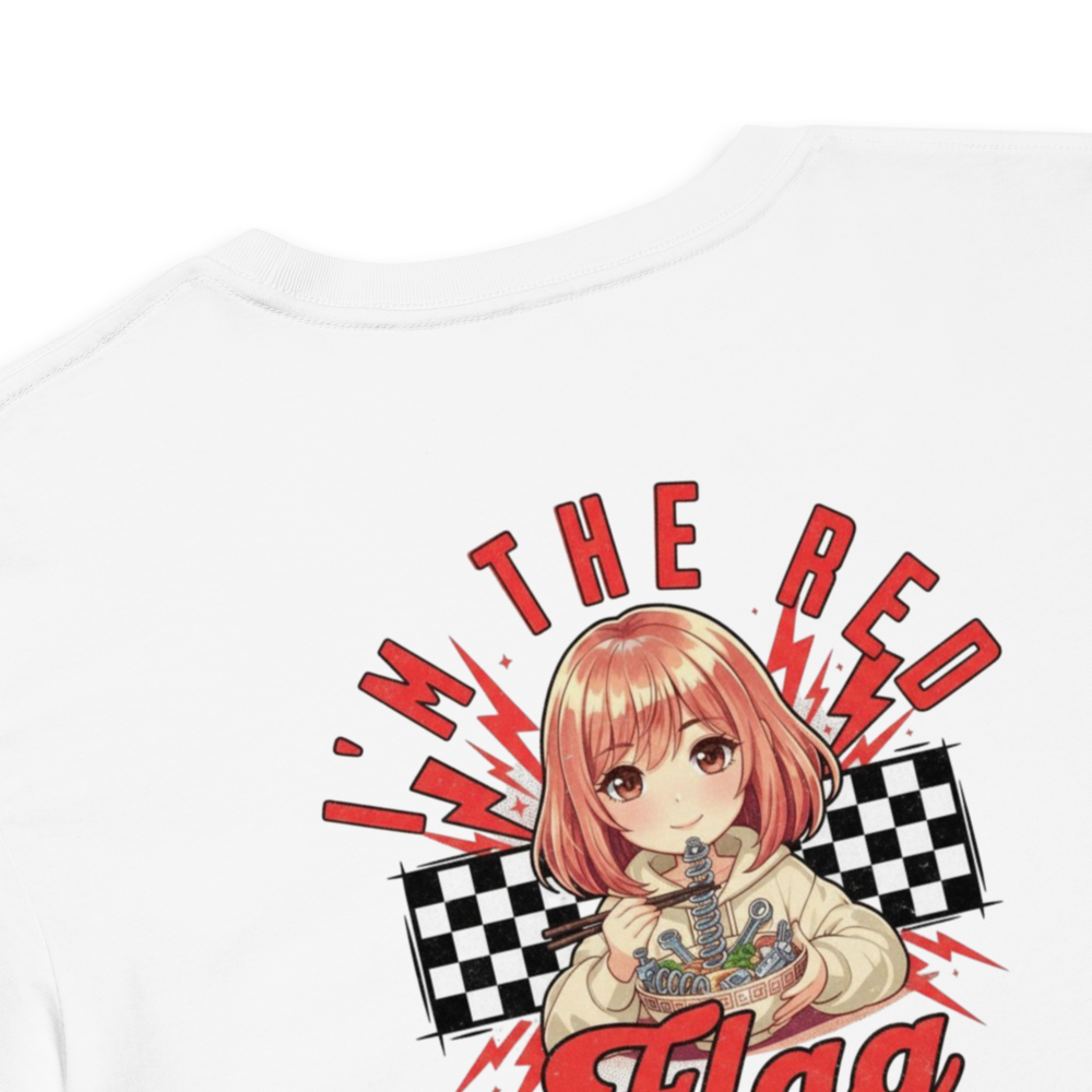 “I'm the Red Flag” Anime Graphic Crop Top