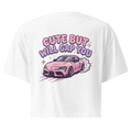 Cute But Will Gap You | Women's JDM Graphic Crop Top