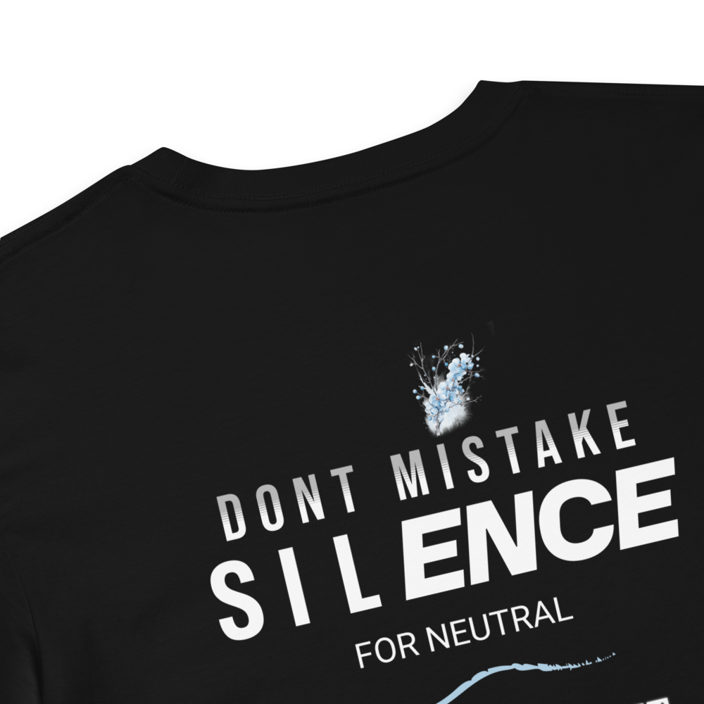 “Don’t Mistake Silence for Neutral” Racing Graphic Women's Crop Tee