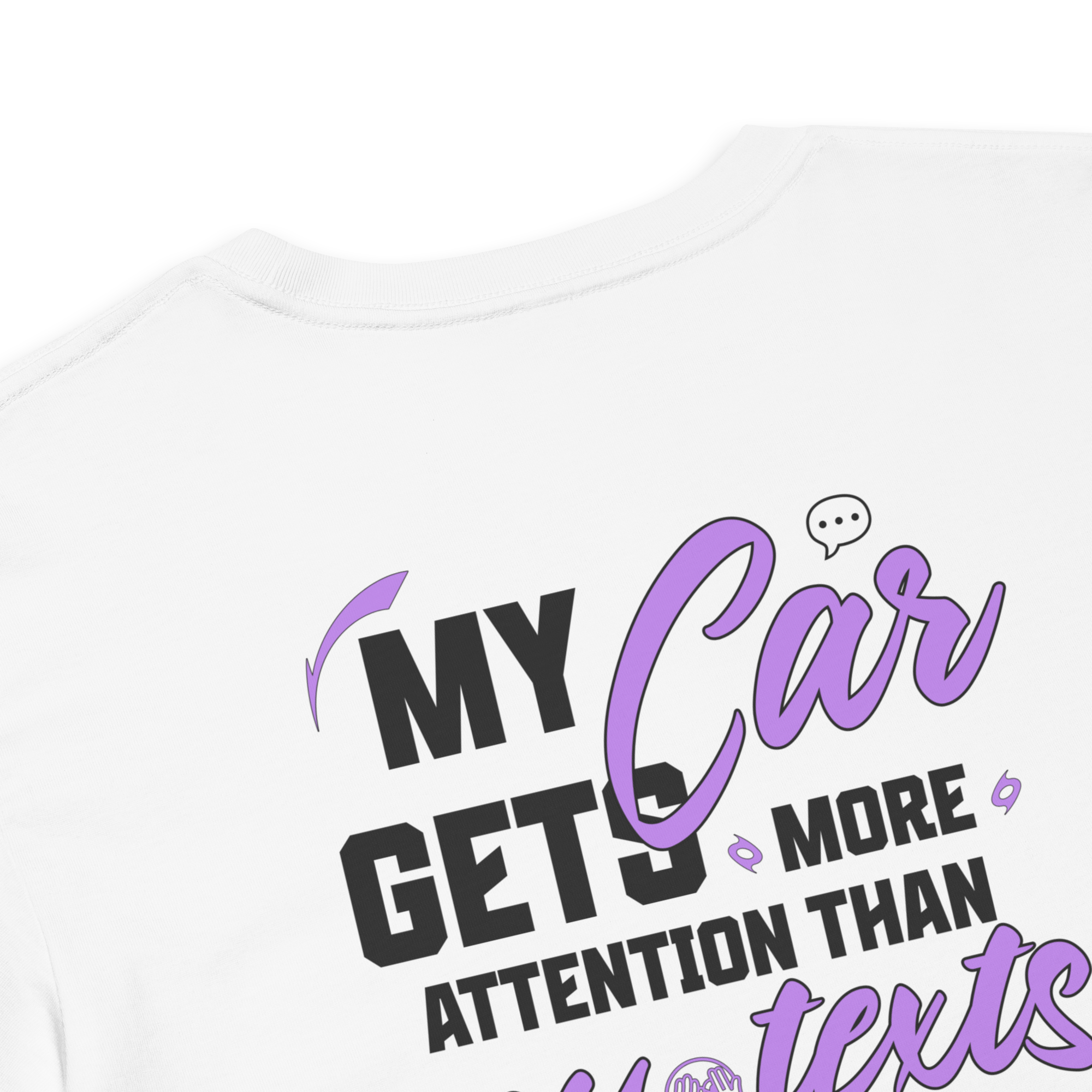 My Car Gets More Attention Than My Texts Cropped Tee