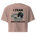 Pink t-shirt with graphic design and text on a white background