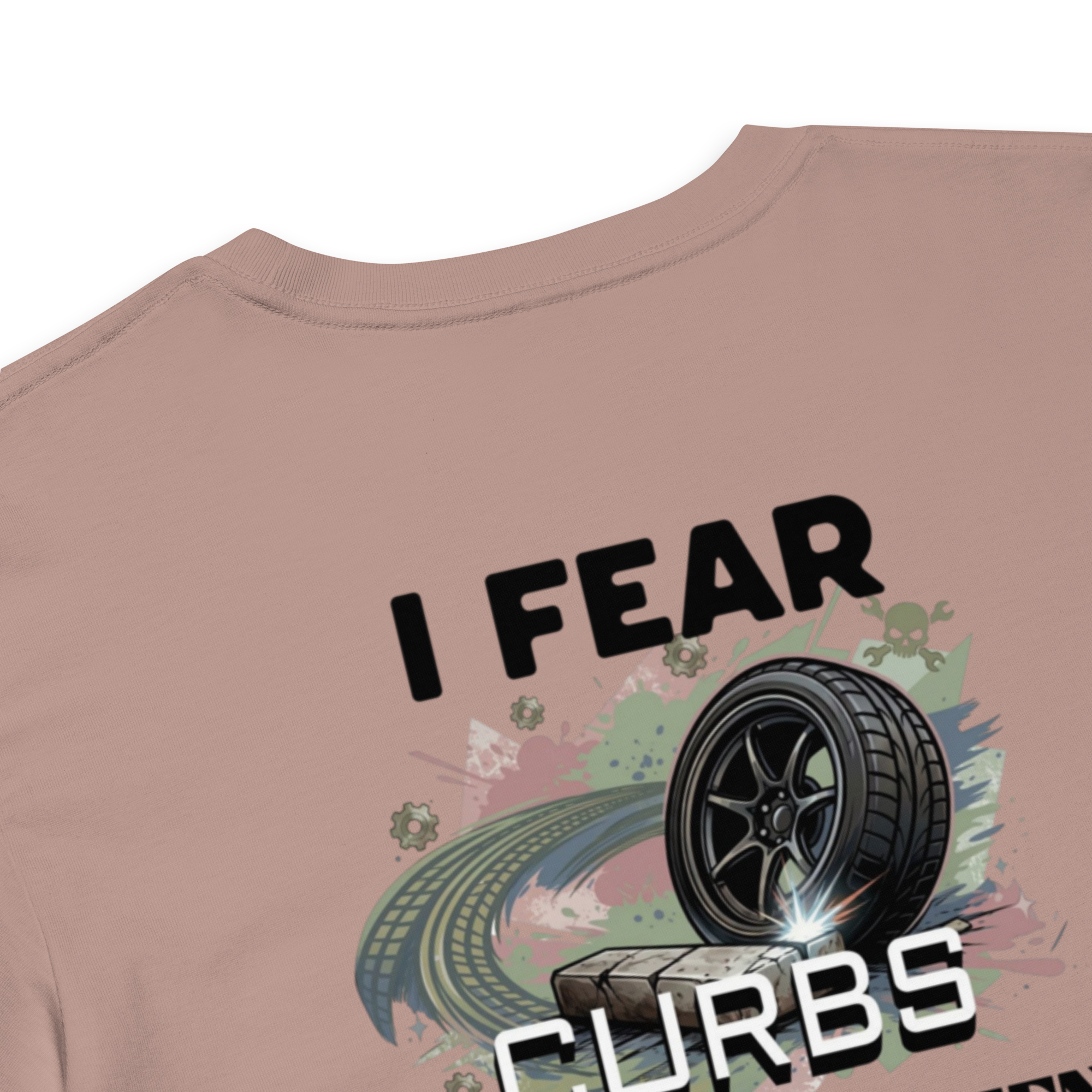 I Fear Curbs More Than Men Cropped Tee