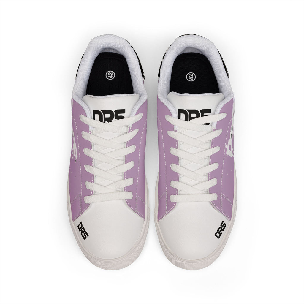 Lilac "DOPE" Women's Street Skate Low-Top Sneakers