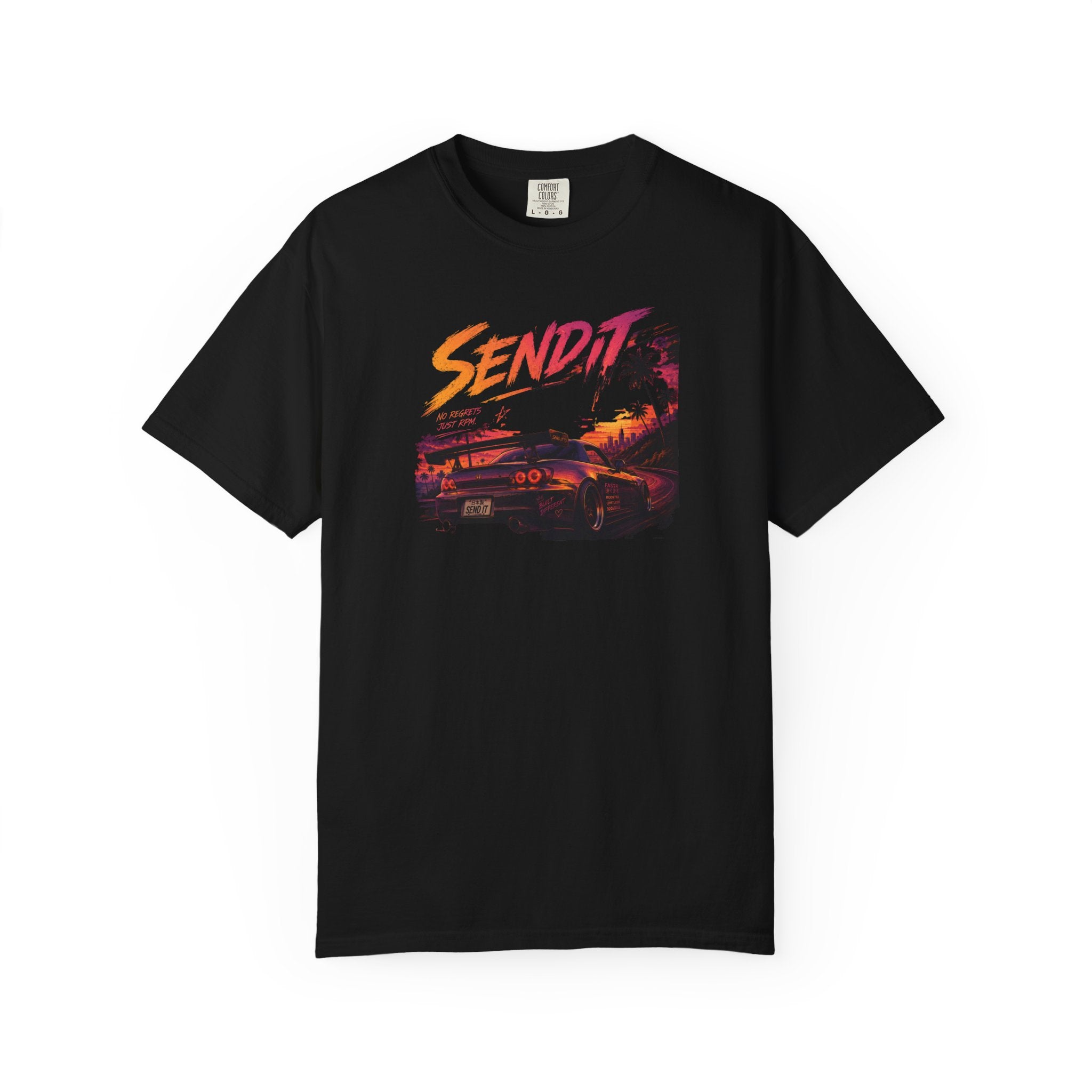 "Send It" Sunset Automotive Boxy Tee