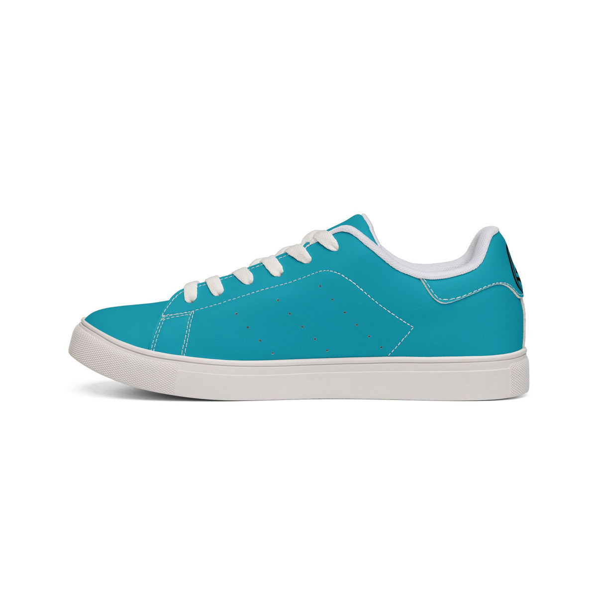 Cyan 2JZ GTE — Men's Low-Top Leather Sneakers
