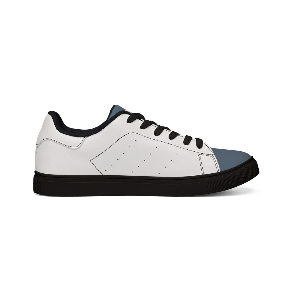 Double Wheel Graphic — Men's Leather Low-Top Sneakers