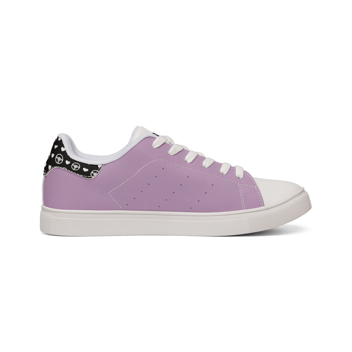Lilac "DOPE" Women's Street Skate Low-Top Sneakers