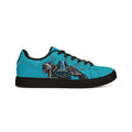 Cyan 2JZ GTE — Men's Low-Top Leather Sneakers