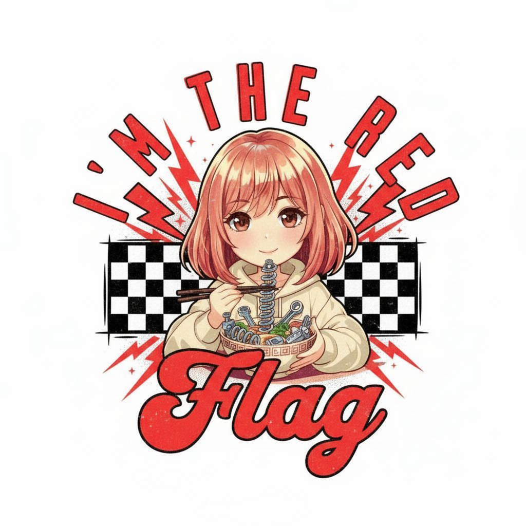 White Noise - JDM Crop Hoodie | Women's Car Culture Streetwear