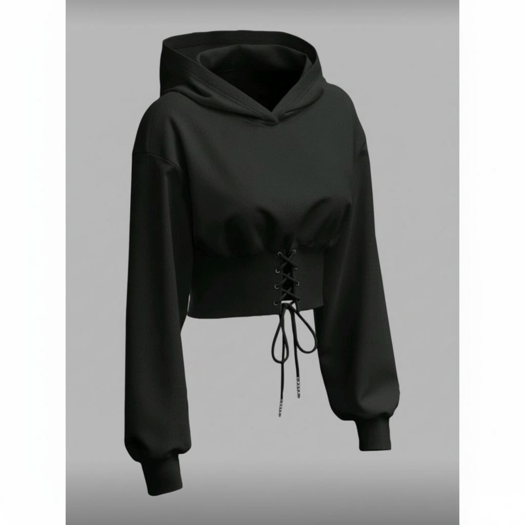 Full Throttle - Car Girl Crop Hoodie | Women's Streetwear