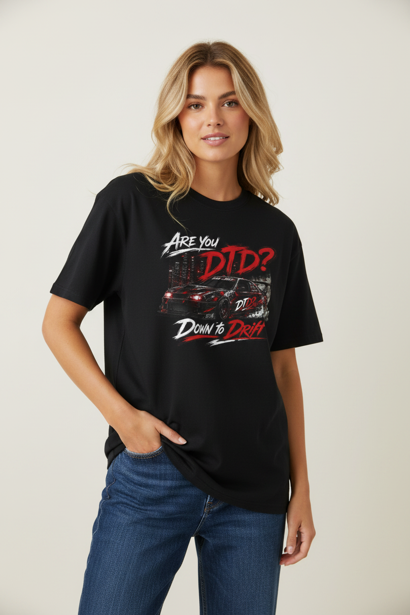 「DTDですか？」Drifters Automotive Tシャツ