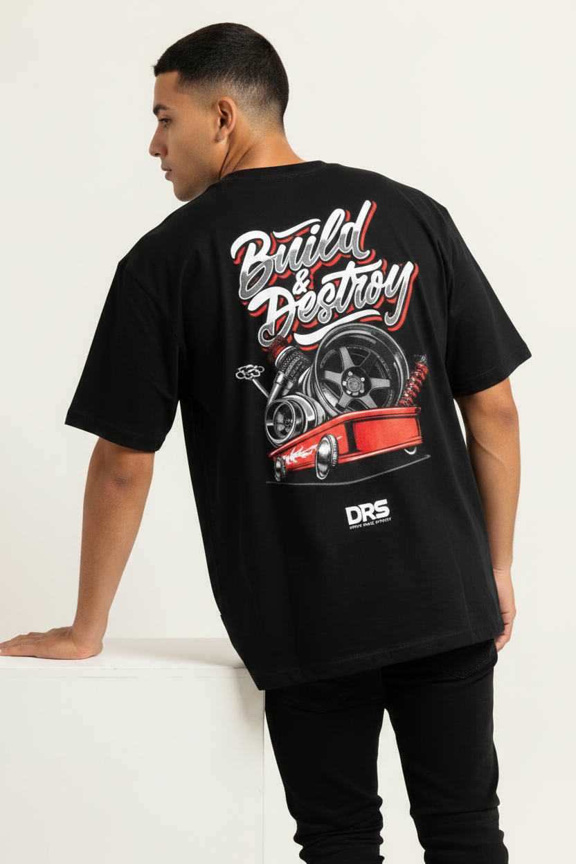 ビルドアンドデストロイレーシング Tシャツ - 車好きのためのグラフィックTシャツ