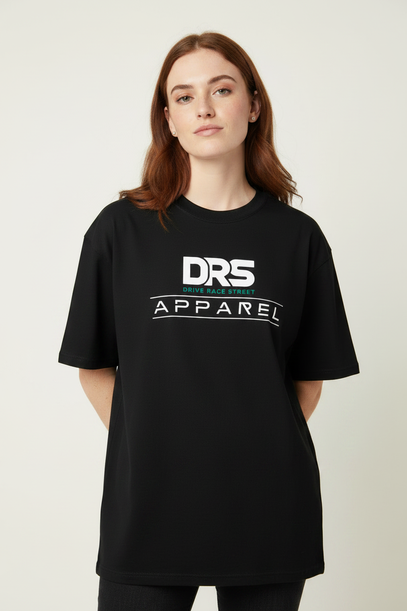 Camiseta Boxy con Logo Personalizado "DRS Apparel"