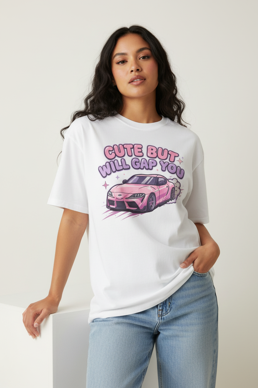 Camiseta Chopped Supra "Cute But Will Gap You"