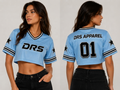 Cropped Streetwear Y2k Soccer Jersey (Blue)