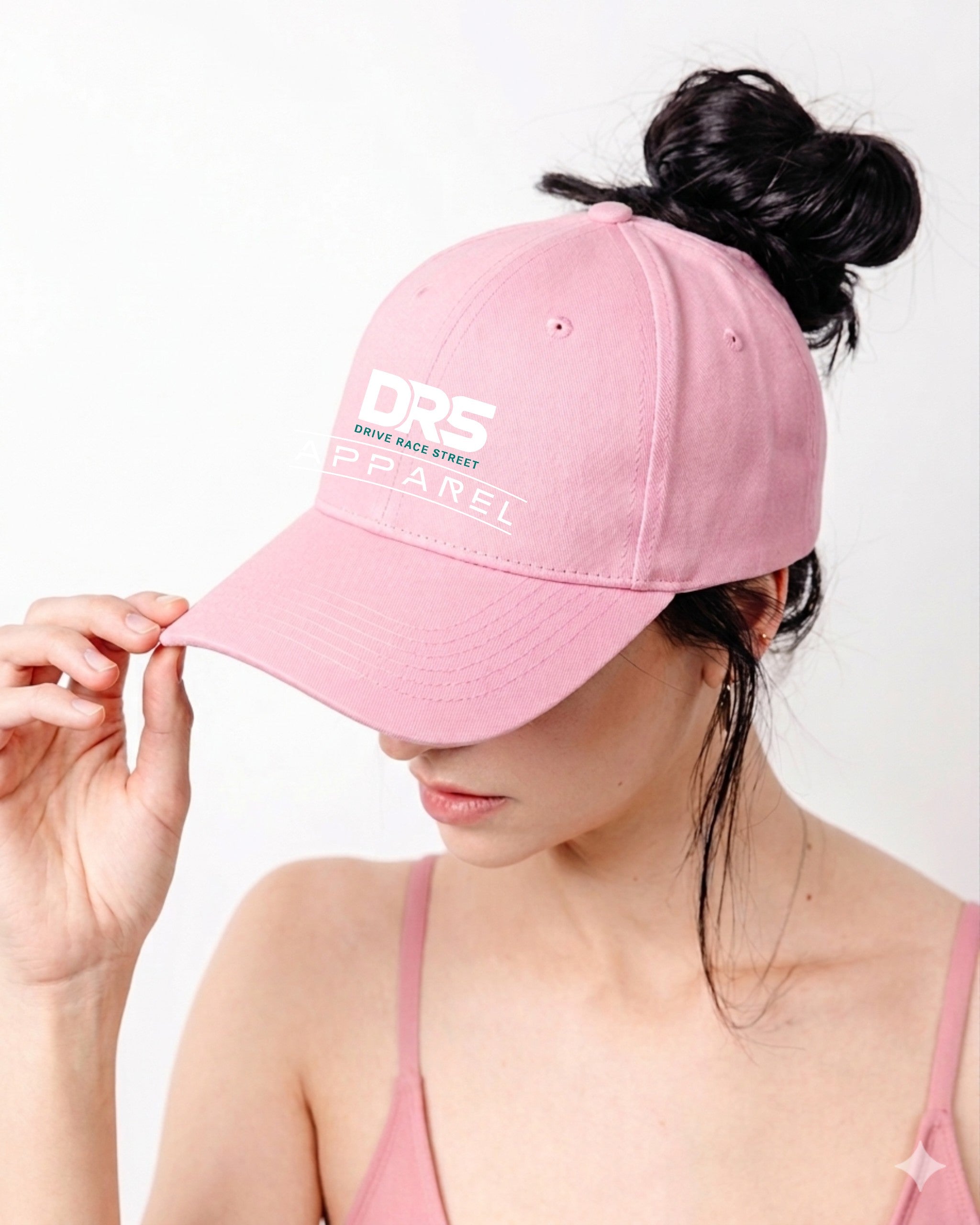 High Ponytail Caps - Magnetic Closure (Pink)