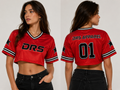 Cropped Streetwear Y2k Soccer Jersey (Red)