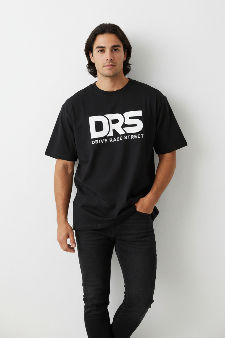 Camiseta extragrande de carreras DRS Drive Race Street para hombre